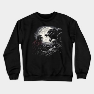 vampire vs wolf Crewneck Sweatshirt